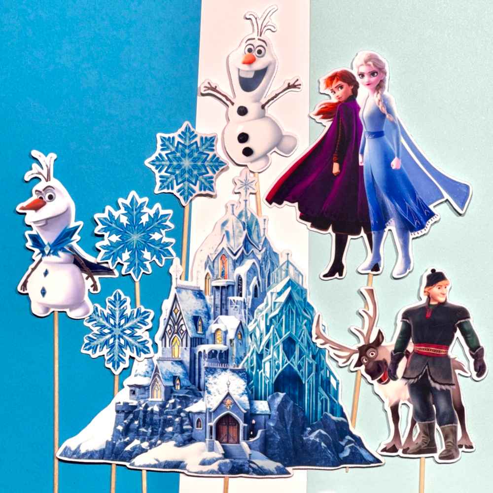 frozen, ladove kralovstvo 2, dekorácia, zápichy na tortu frozen, ladove kralovstvo 2, dekorácia, zápichy na tortu