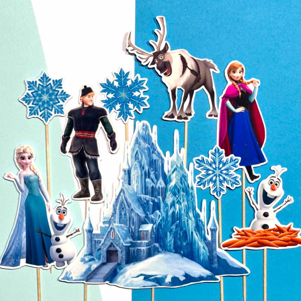 frozen, ladove kralovstvo 3, dekorácia, zápichy na tortu frozen, ladove kralovstvo 3, dekorácia, zápichy na tortu