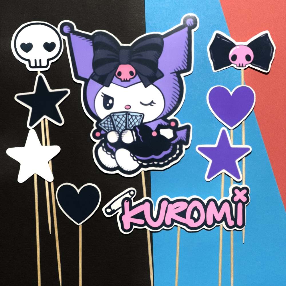 kuromi 1 ozdoba zápichy, dekorácia na tortu kuromi 1 ozdoba zápichy, dekorácia na tortu
