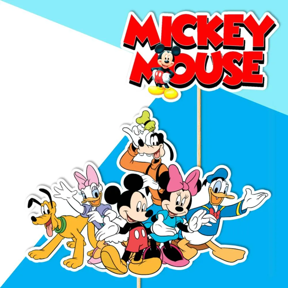 mickey mouse dekorácie, ozdoba zápich na tortu k narodeninám mickey mouse dekorácie, ozdoba zápich na tortu k narodeninám