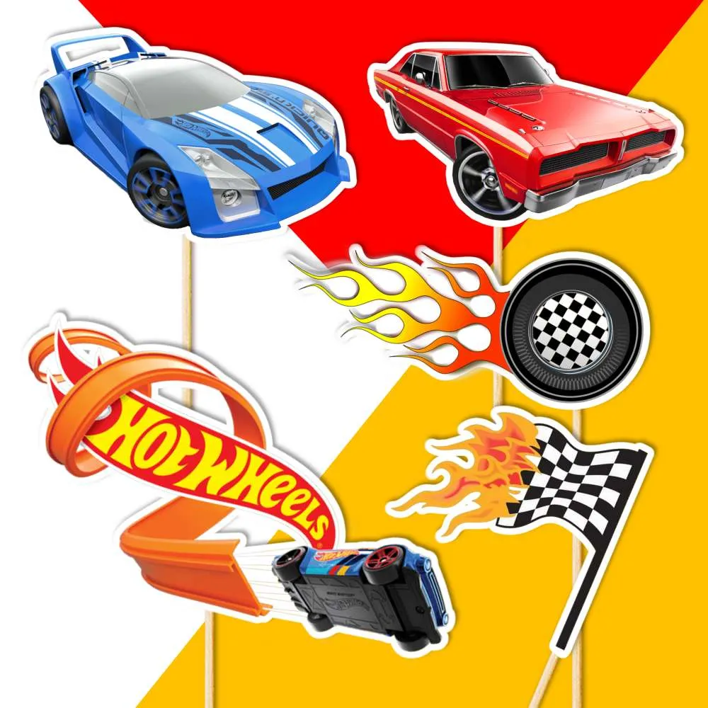 hot wheels torta dekorácie, ozdoba zápich na tortu k narodeninám hot wheels torta dekorácie, ozdoba zápich na tortu k narodeninám