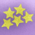 hviezdy glitter zápichy, dekorácia na tortu