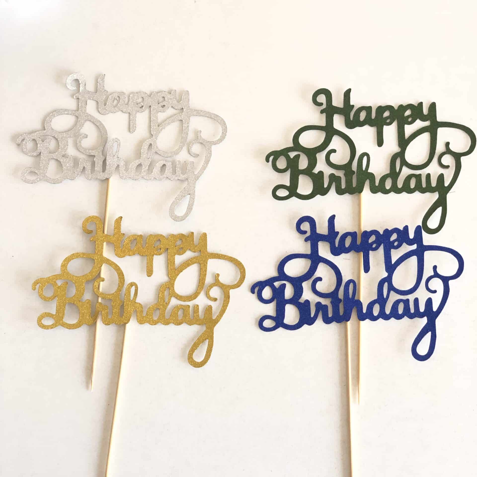 happy birthday zápich, dekorácia na tortu