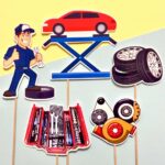 Automechanik zápichy, dekorácie na tortu