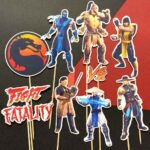 Mortal kombat zápichy, dekorácie na tortu
