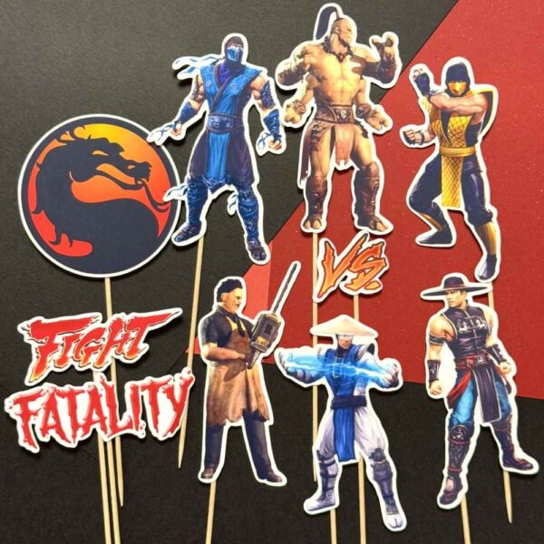 Mortal kombat zápichy, dekorácie na tortu