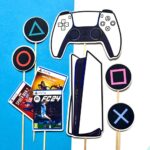playstation zápichy, dekorácia na tortu