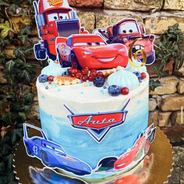 cars, auta dekorácie, zápichy na tortu