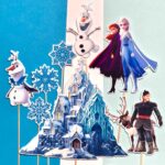 frozen, ladove kralovstvo 2, dekorácia, zápichy na tortu