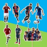 futbal ronaldo, messi dekorácie, ozdoba zápich na tortu k narodeninám