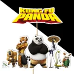 kungfu panda 2 dekorácie, ozdoba zápich na tortu k narodeninám