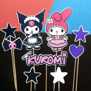 kuromi 2 ozdoba zápichy, dekorácia na tortu