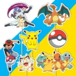 pokemon a pikachu dekorácie, ozdoba zápich na tortu k narodeninám