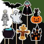 halloween 3 dekorácie, ozdoba zápich na tortu k narodeninám