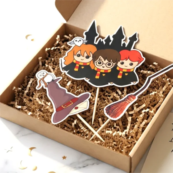 harry potter kresleny 2 torta dekorácie, ozdoba zápich na tortu k narodeninám