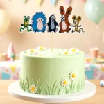 krtko a kamarati skupina torta dekorácie, ozdoba zápich na tortu k narodeninám