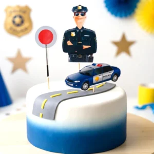 policia 2 torta dekorácie, ozdoba zápich na tortu k narodeninám