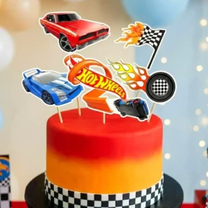 hot wheels dekorácie, ozdoba zápich na tortu k narodeninám 2