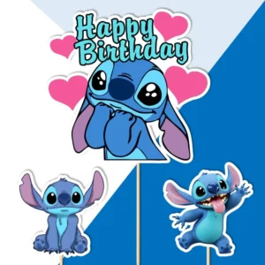 lilo a stitch torta dekorácie, ozdoba zápich na tortu k narodeninám