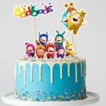 oddbods torta dekorácie, ozdoba zápich na tortu k narodeninám 2