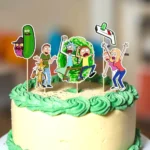 rick and morty torta dekorácie, ozdoba zápich na tortu k narodeninám 3 (1)